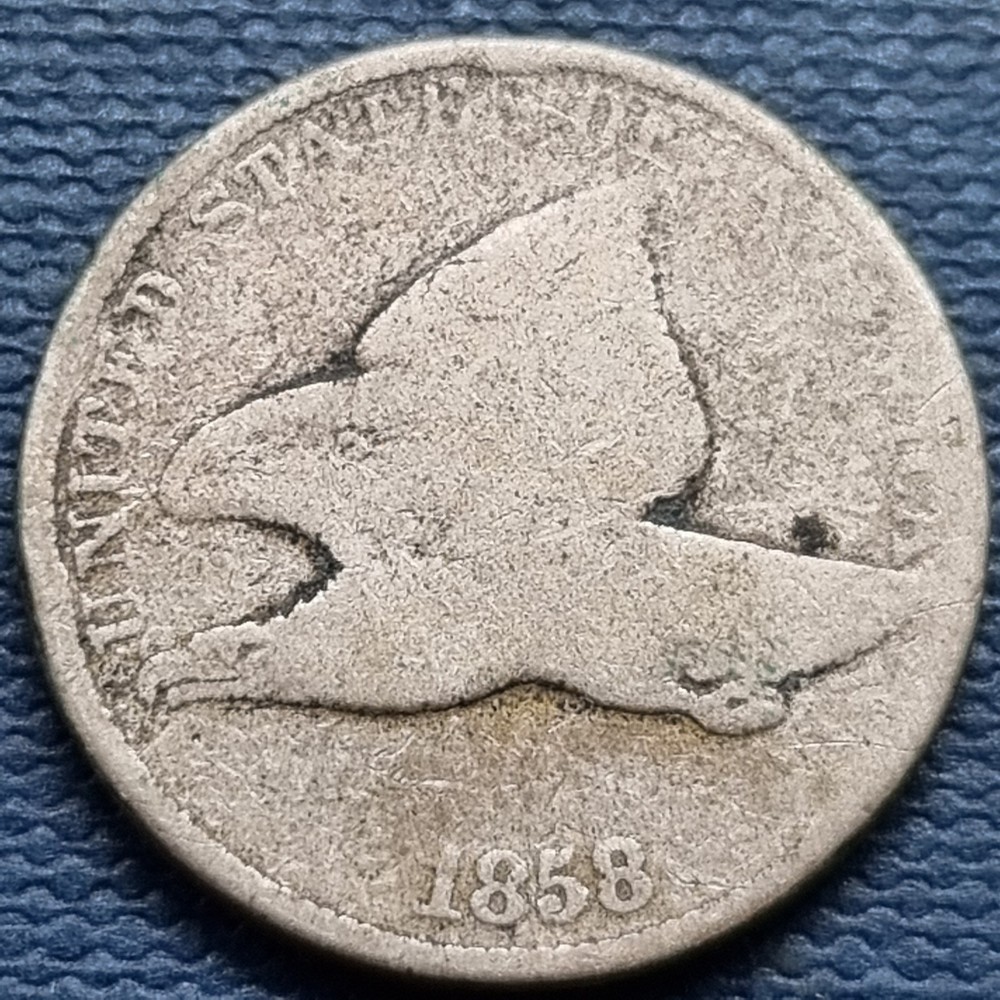 1858 Flying Eagle Cent 1c Circulated #97076