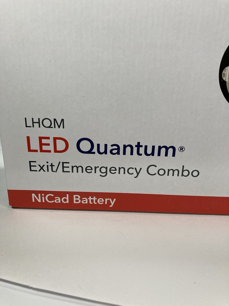 Lithonia LED Quantum Exit Sign Emergency Light Combo LHQMLEDBRM6 - Black - New