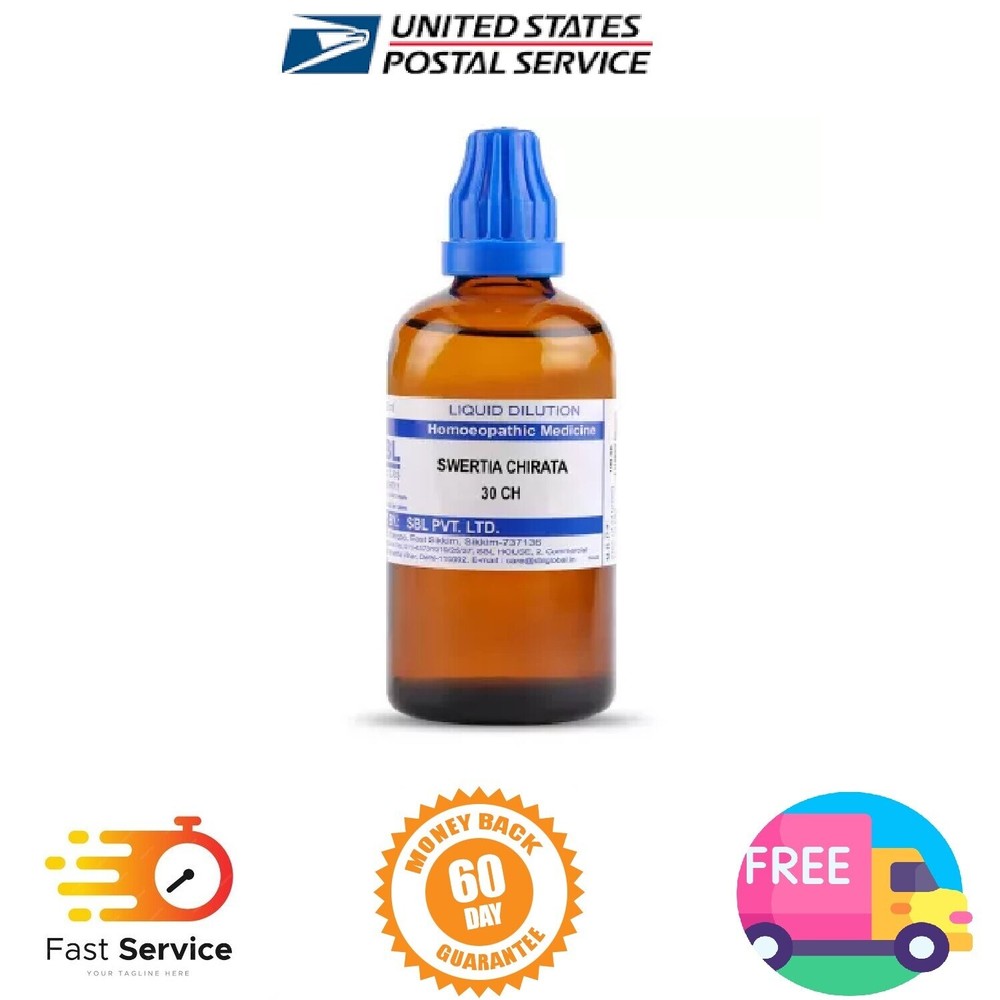 SBL Homeopathic Swertia Chirata Dilution  (30 ML / 100 ML) (Select Potency)