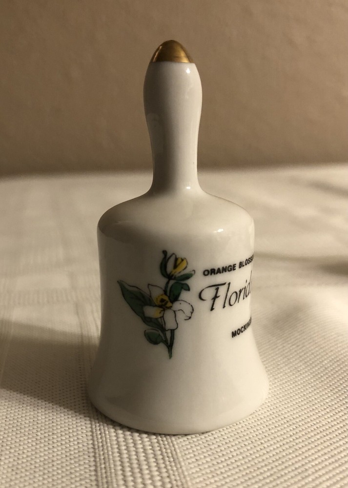Florida State Flower & Bird Mini Ceramic Bell