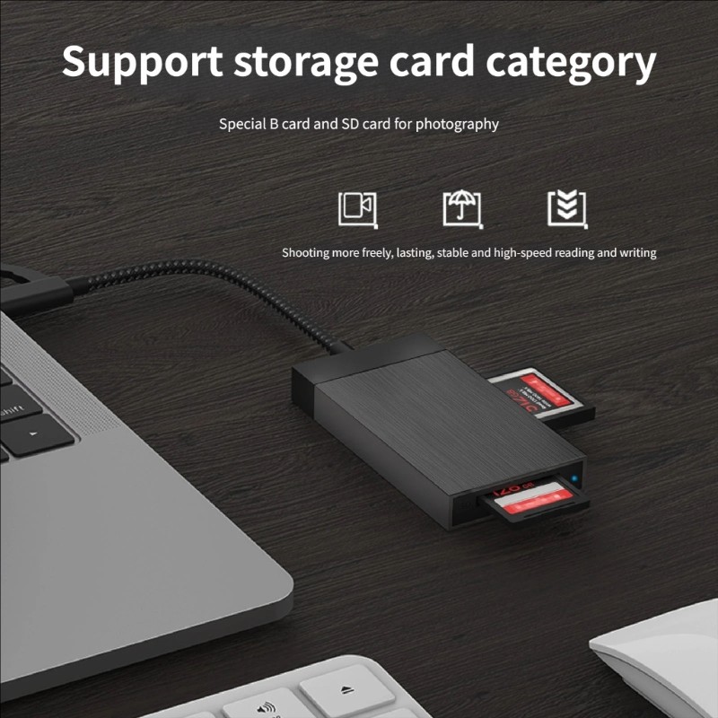 Lightweight Cfe B Card Reader With USB 3.1 Plugs Play Functionality