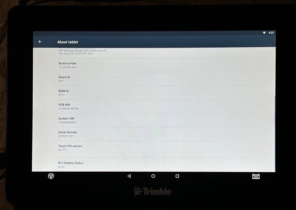 Trimble GFX-750 Display Precision-IQ İsobus