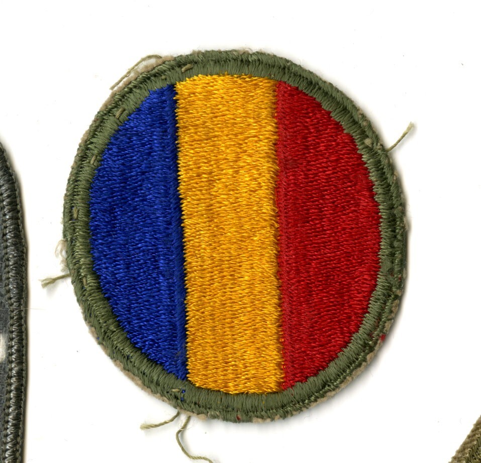 Replacement and Schools Command White Back Patch WWII Original