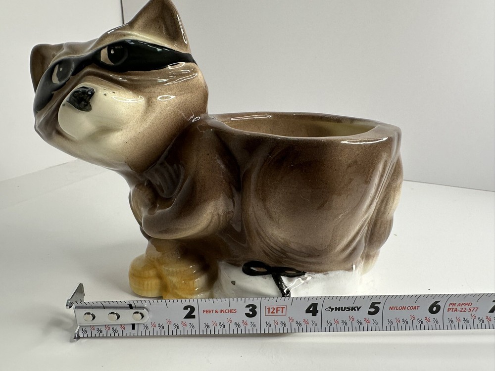 Ceramic Masked Bandit Planter