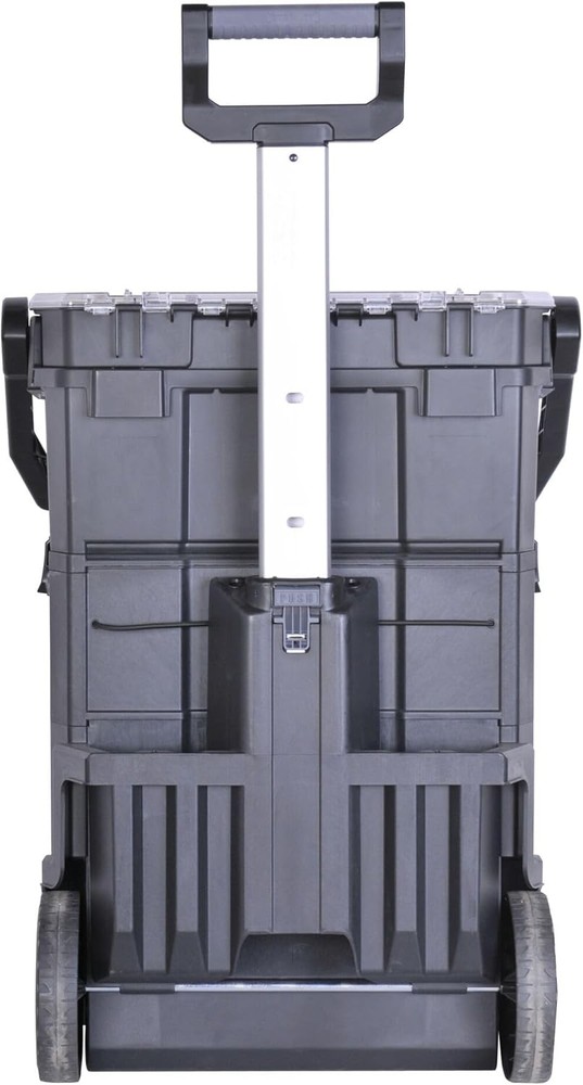 2-in-1 Rolling Workshop Tool Box Empty Tool Box 53 x 75.60 x 32 cm Tool Carrier