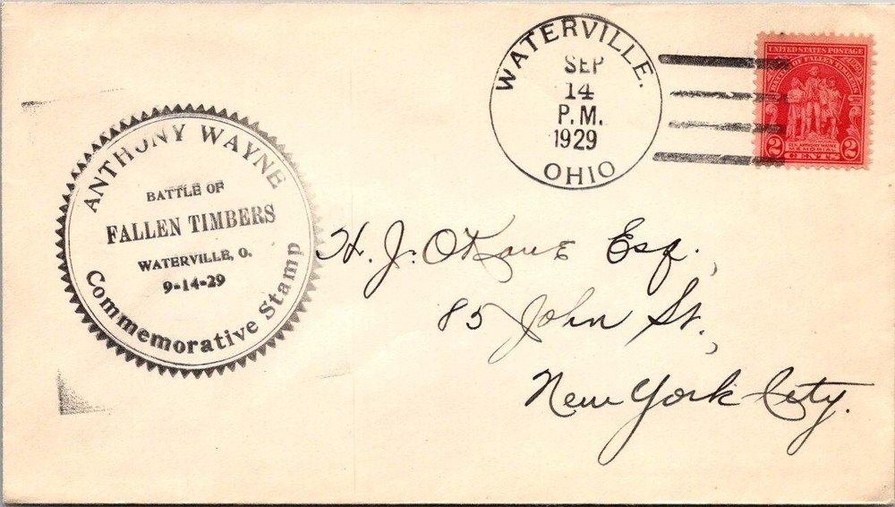 FDC 1929 SC #680 No Cachet - Waterville Oh - Single - J26671
