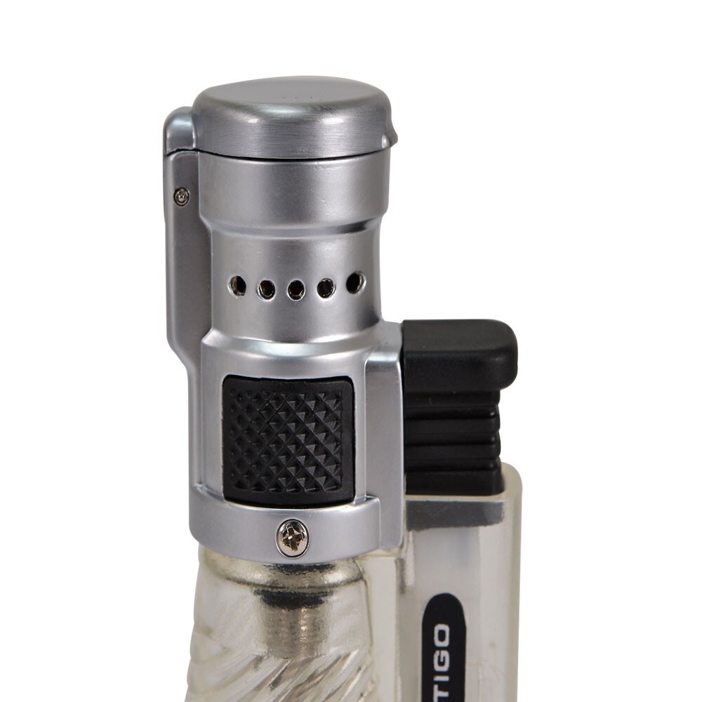Vertigo Cyclone Triple Torch Lighter - Clear- 3 Pack