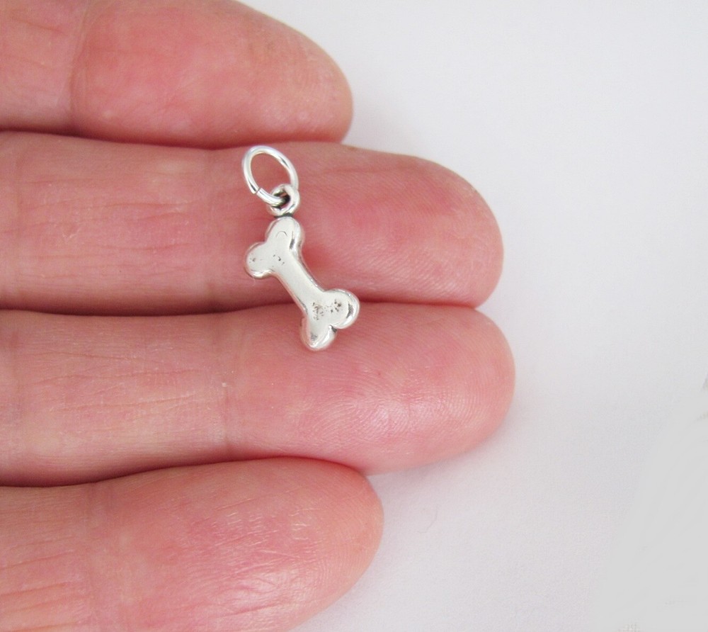 Sterling Silver Dog bone small charm