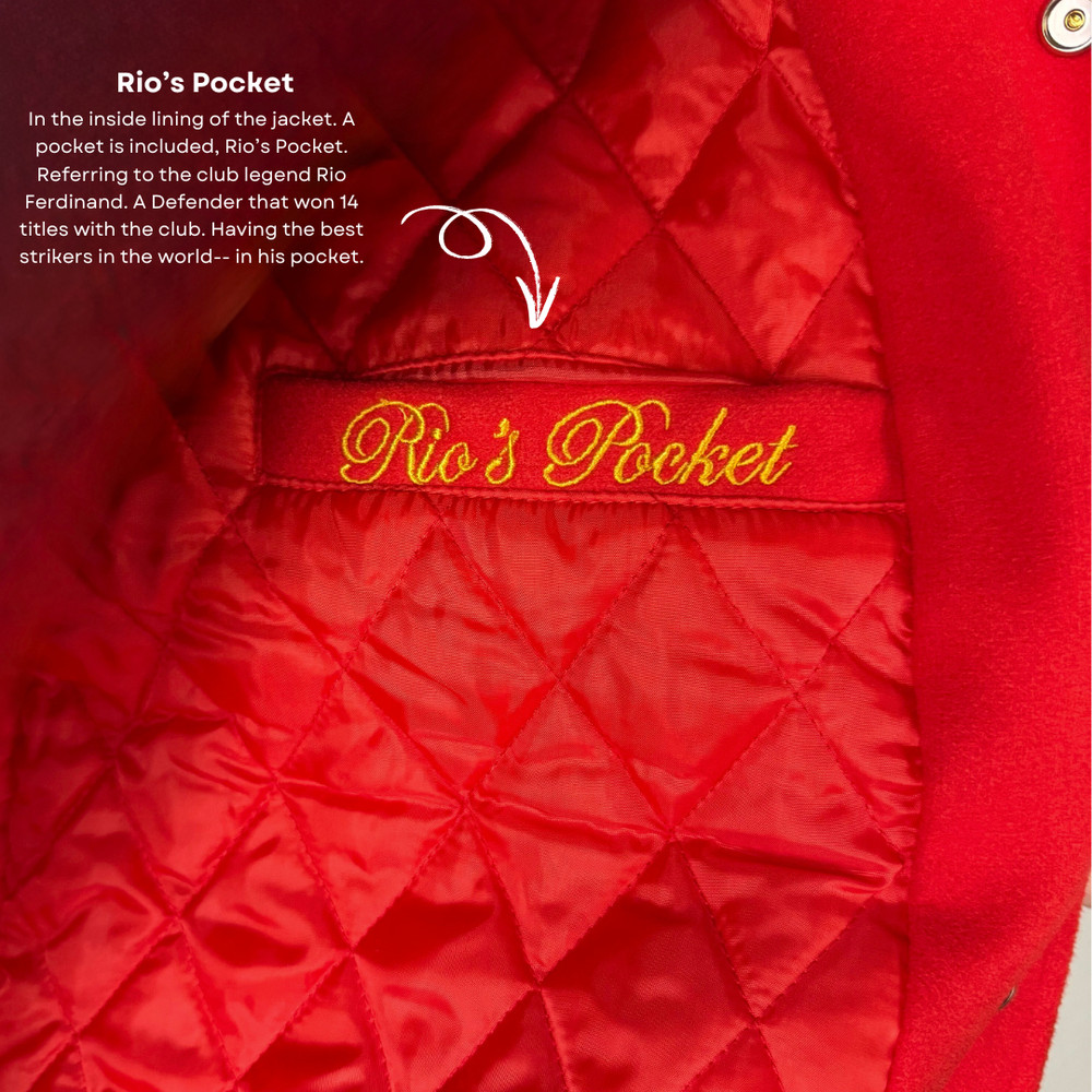 CUSTOM RED DEVIL VARSITY JACKET SIZE M - THE LETTERMAN COLLECTION