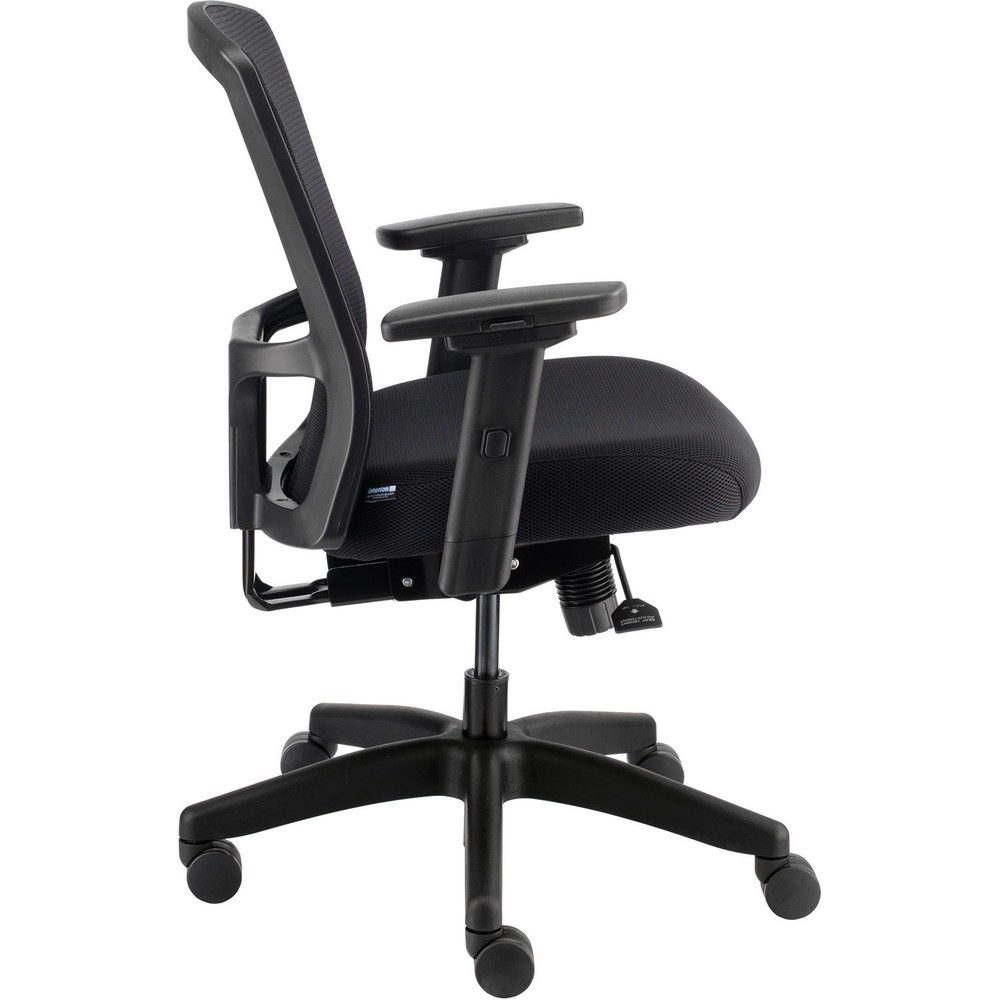 Mesh Back Task Chair and Seat Slider Fabric Seat Black