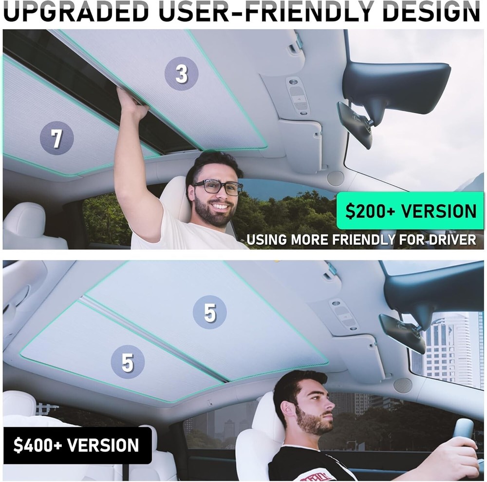 Retractable Sunshade for Tesla Model Y 2020-2025