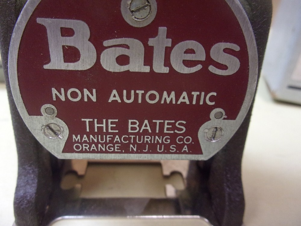 Bates 7 Wheel Numbering Machine Style E
