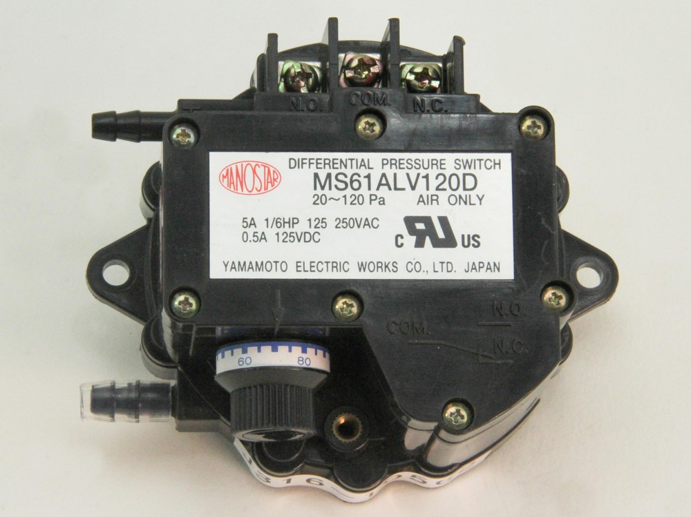 10562 YAMAMOTO MANOSTAR DIFFERENTIAL PRESSURE SWITCH MS61ALV120D