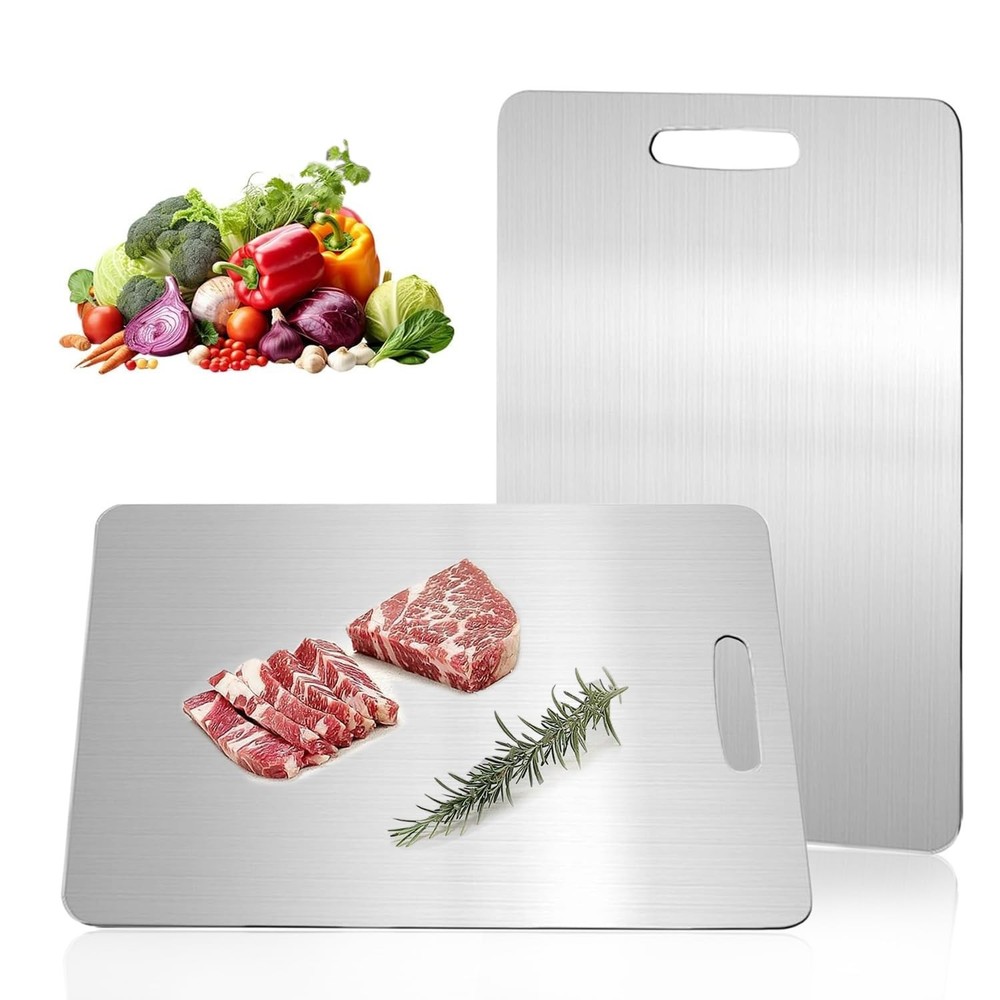 Titanium Chopping Board,  Durable  Kitchen Cutting Board,  Easy Clean, Silver