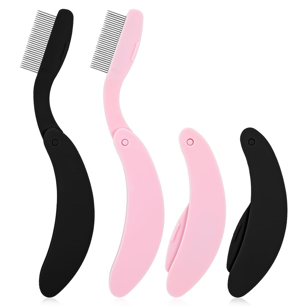 Folding Eyelash Comb Separator Tool for Define Lash, 2 Pcs