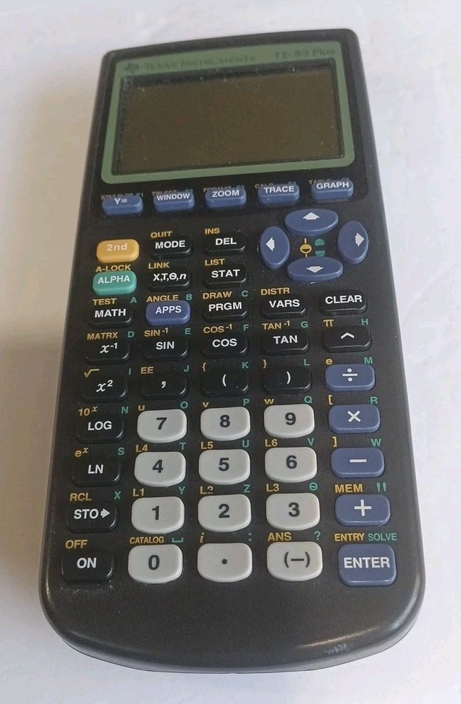 Texas Instruments TI-83 Plus Graphing Calculator Tested & Working