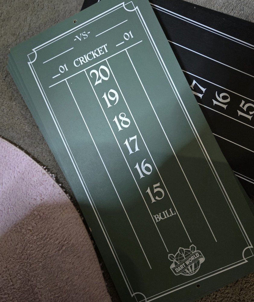 Dart World Cricket Chalkboard