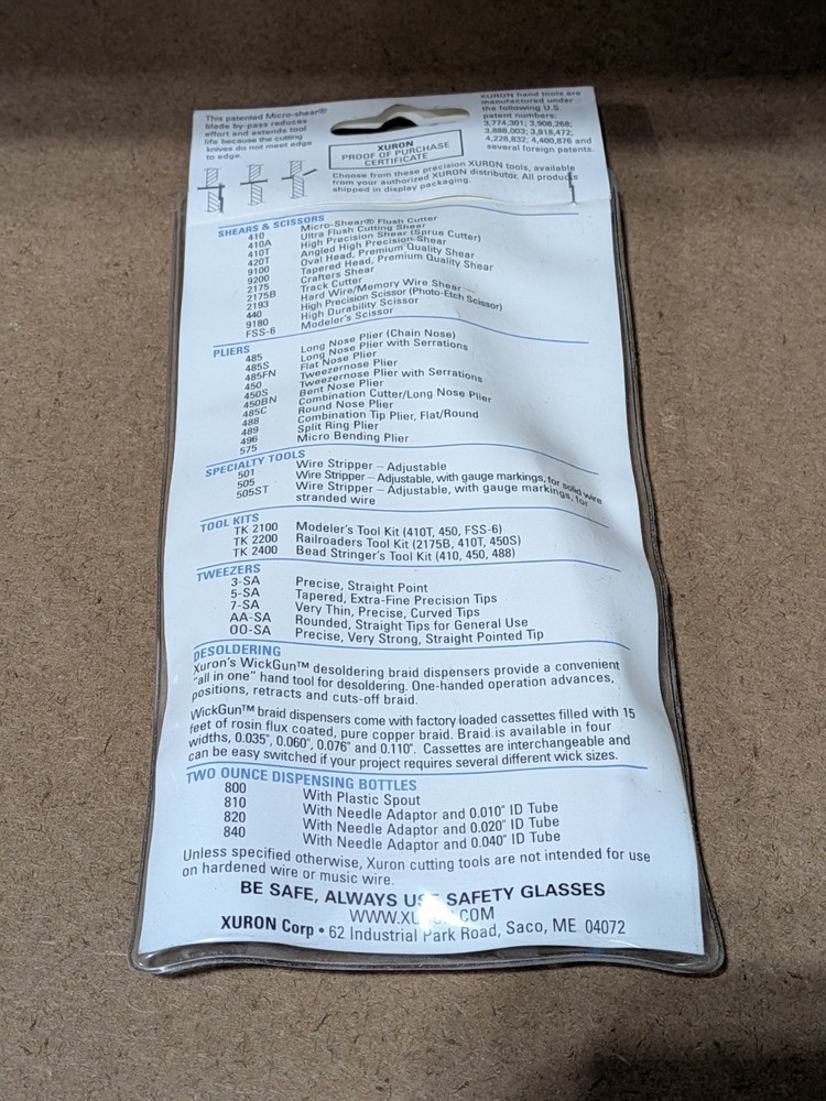 Xuron Corp. - #90134 - 501 Wire Stripper - Strips & Cuts Soft Wire - NOS