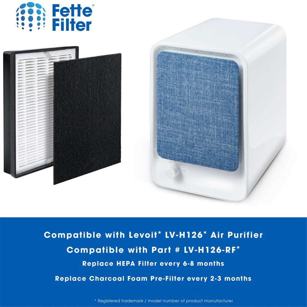 Air Purifier Replacement Filter Set, Compatible with Levoit LV-H126
