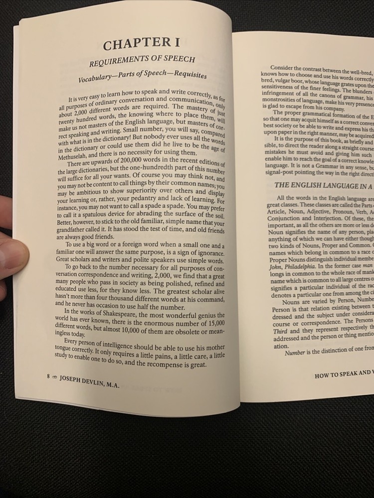 How to Write and Speak Correctly, Joseph Devlin,