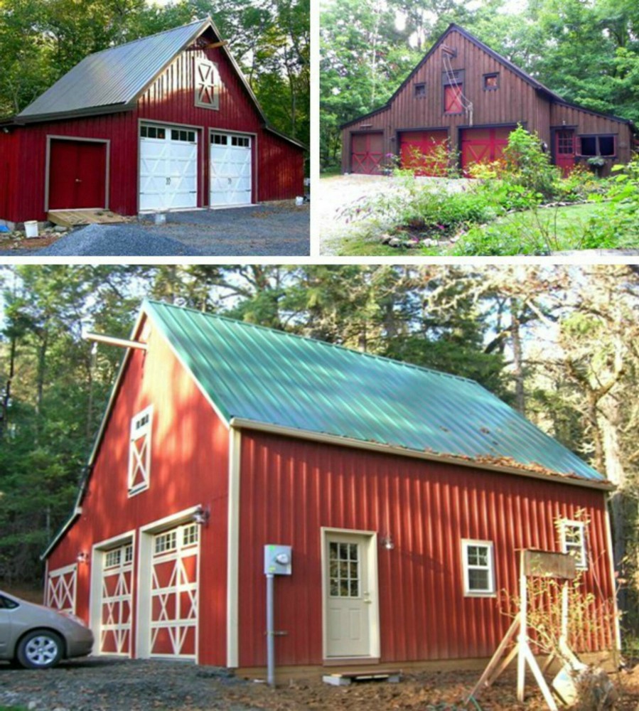 44 Pole-Barn Designs with Lofts - Complete Construction Plans (B7)
