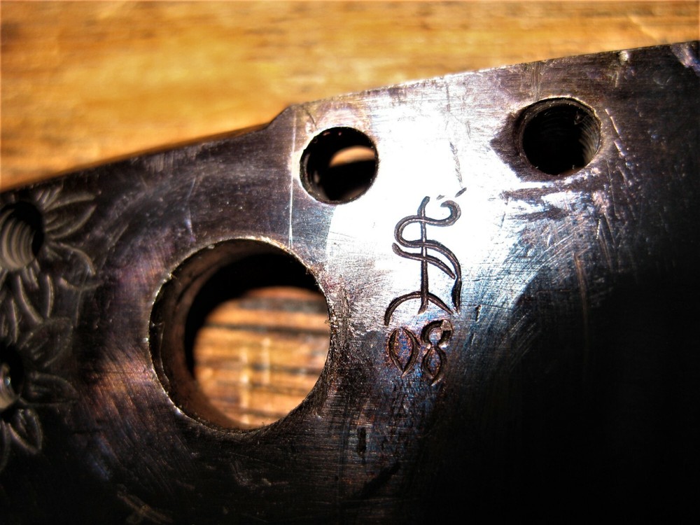 Large Siler Percussion Lock, Engraved, Black Powder Muzzleloader