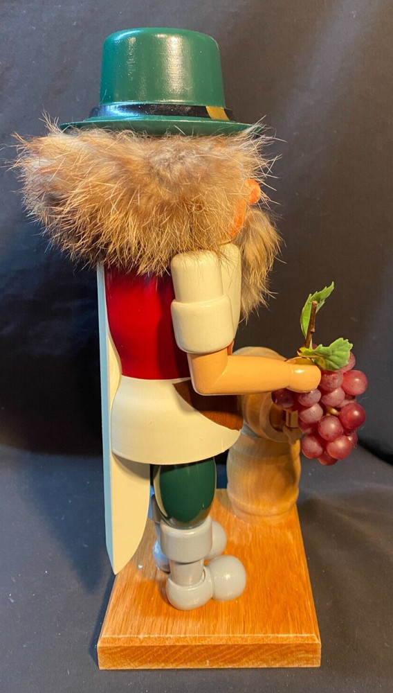 Erzgebirge Germany Nutcracker Wine and Grapes