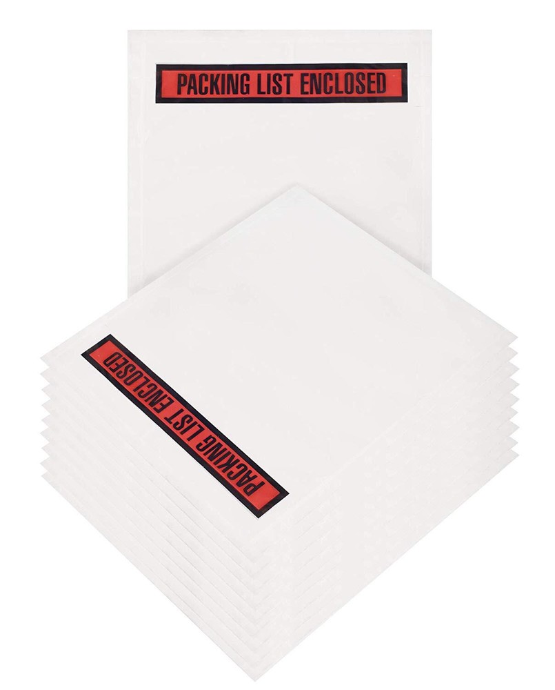 2000 Packing List Enclosed Panel Face Envelopes 4.5 x 6 Shipping Envelope Pouch