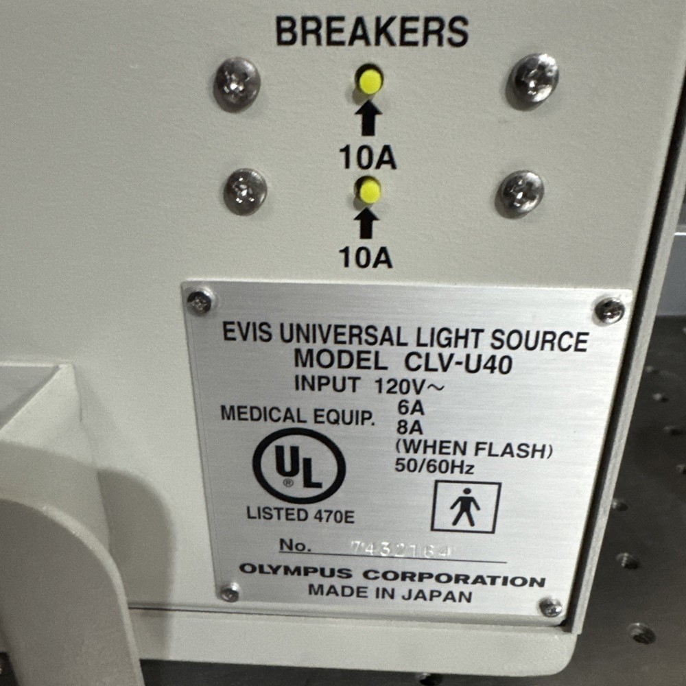 OLYMPUS EVIS CLV-U40 ENDOSCOPIC ENDOSCOPY XENON LIGHT SOURCE