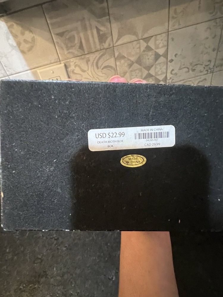 tarot deck storage death moth box from spencers