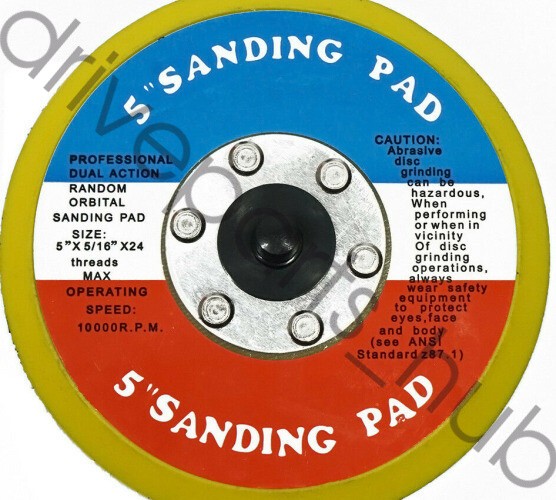 5" HOOK and LOOP FACE SANDING PAD For DA SANDER PALM D/A High quality new