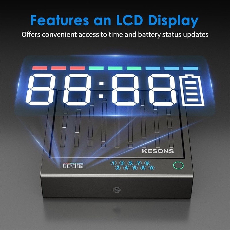 Biometric Gun Safe Fingerprint Access Numeric Keypad Secure Storage 2 Handguns