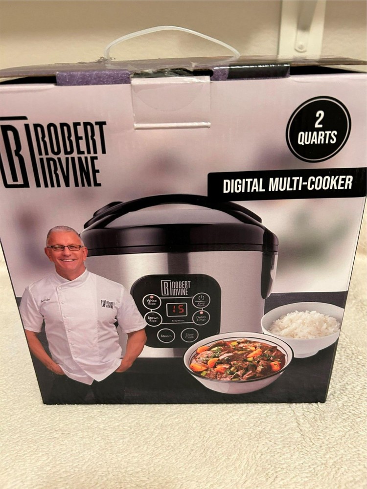 ROBERT IRVINE --2 QT  DIGITAL MULTI COOKER - NEW