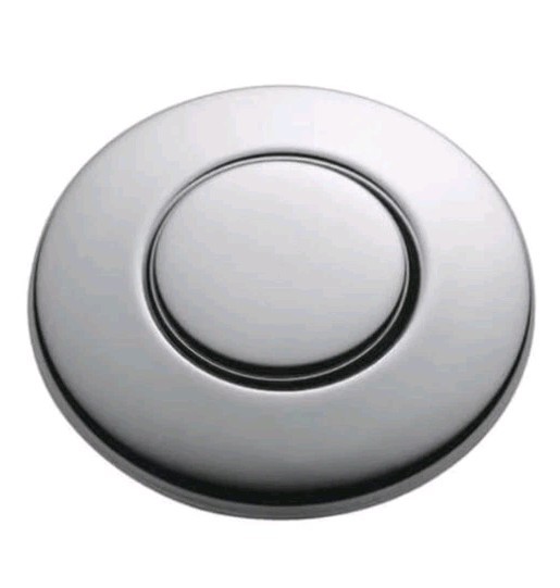 InSinkErator Air Switch Button for Garbage Disposal - Chrome - 73274K