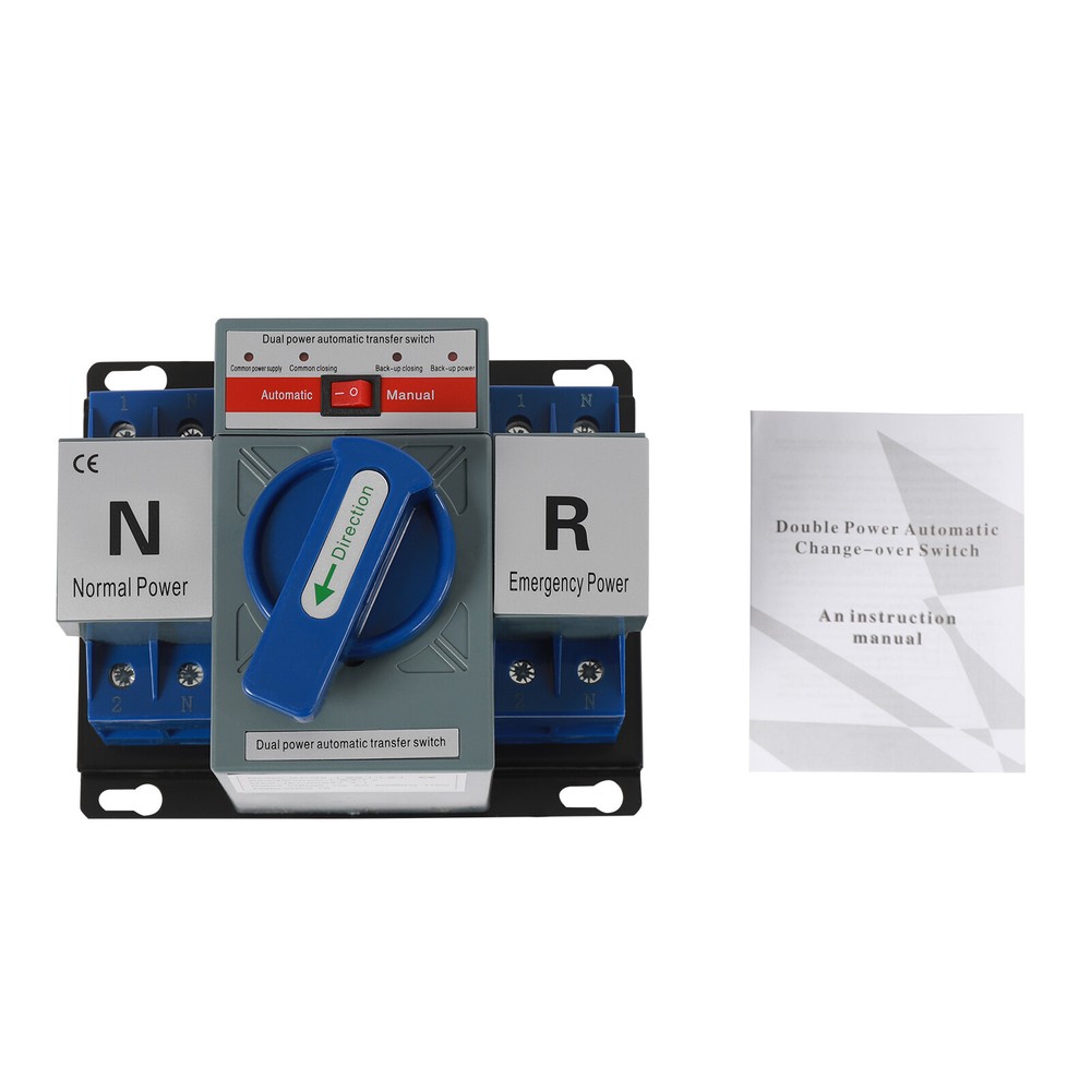 Ac110v 2p 63a Dual Power Automatic Transfer Switch Toggle Control Convert