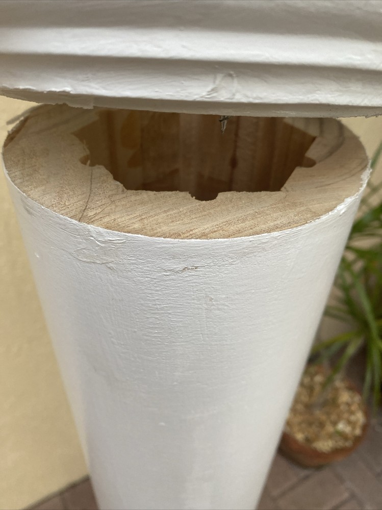 Wood Architectural Column Painted White