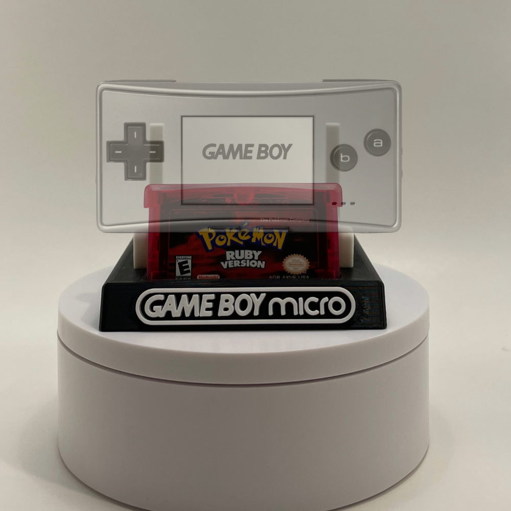 Game Boy Micro with Game Display/Stand/Holder - DISPLAY ONLY (Customize Colors)
