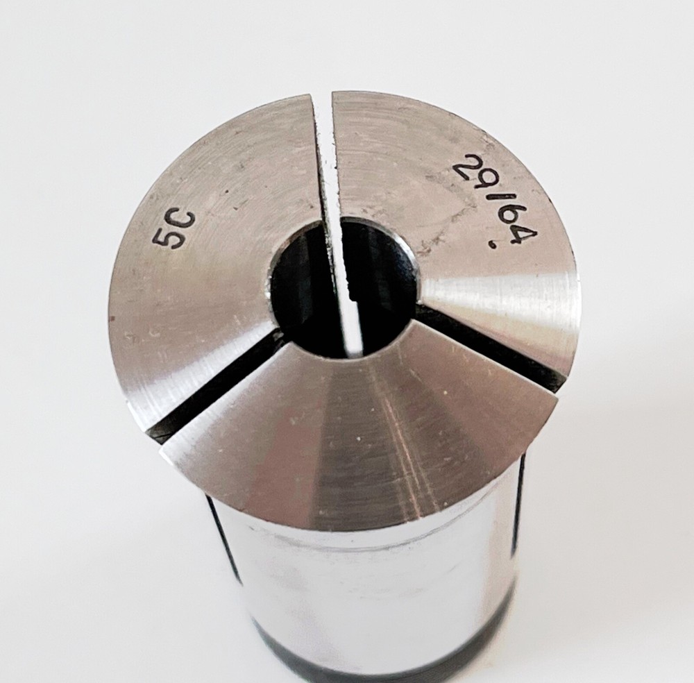 29/64" 5C Round Collet External & Internal Threads 0.4531"