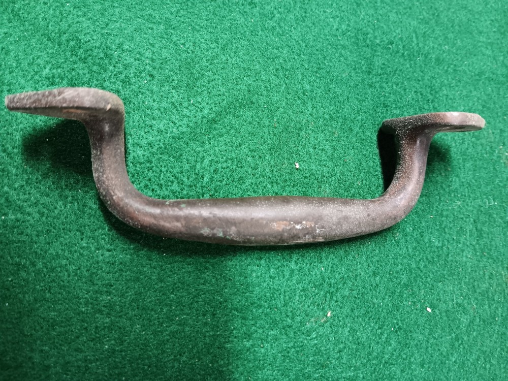 vintage heavy brass door pull