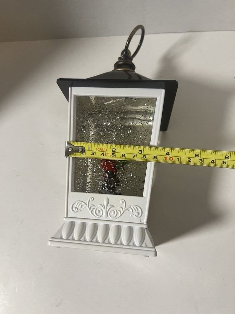 cardinal snow globe lantern