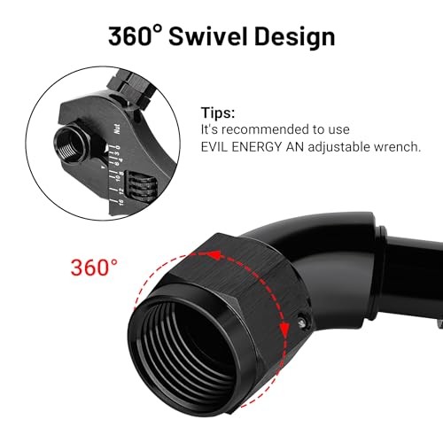 Push Lock Fitting One Piece Full Flow Hose End 12AN 180 Degree