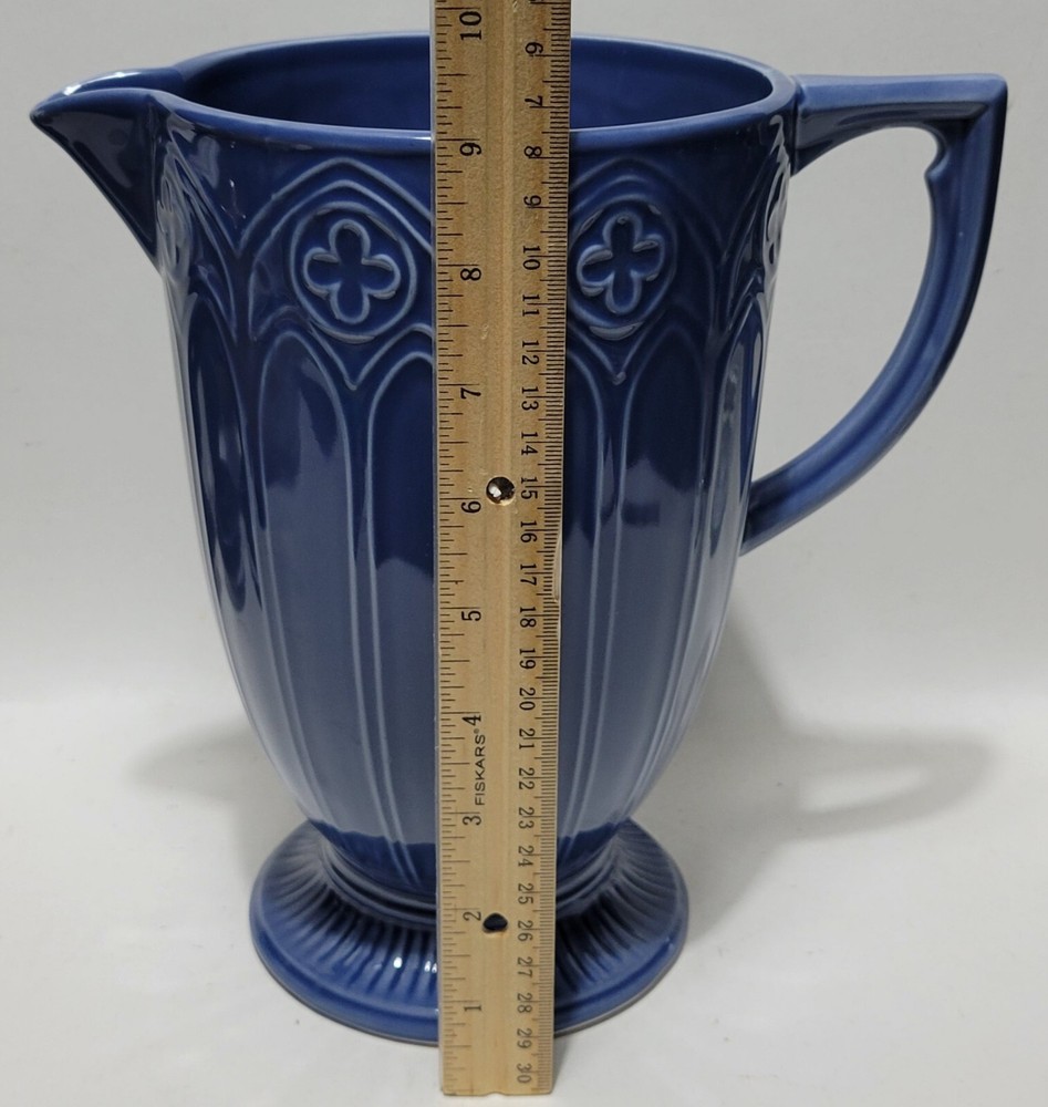 Seagull Pewter Decorative Ceramic Blue Pitcher