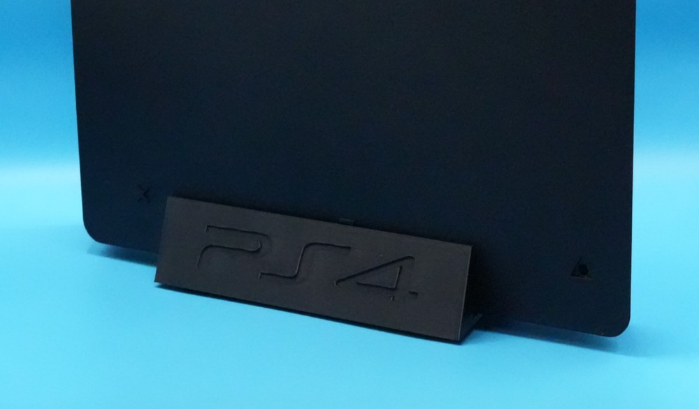 Playstation 4 Slim Vertical Stand 3d printed