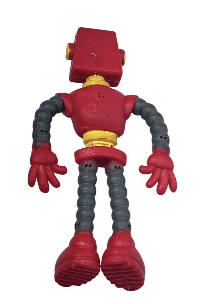 American Wit Red Bendable Robot 3.5”