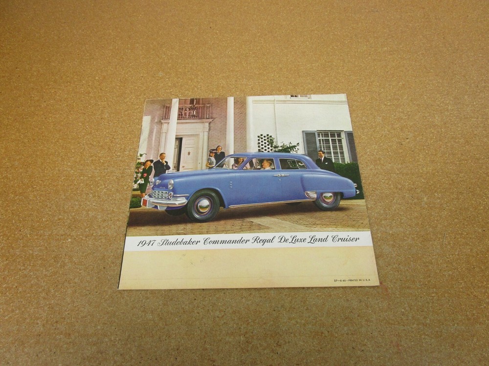 1947 Studebaker Regal Champion Commander sales brochure 8 pg folder ORIGINAL