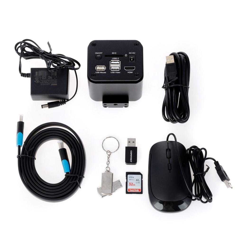 Amscope Auto-focus 4K 8.3MP HDMI, Wi-Fi Color CMOS C-mount Microscope Camera