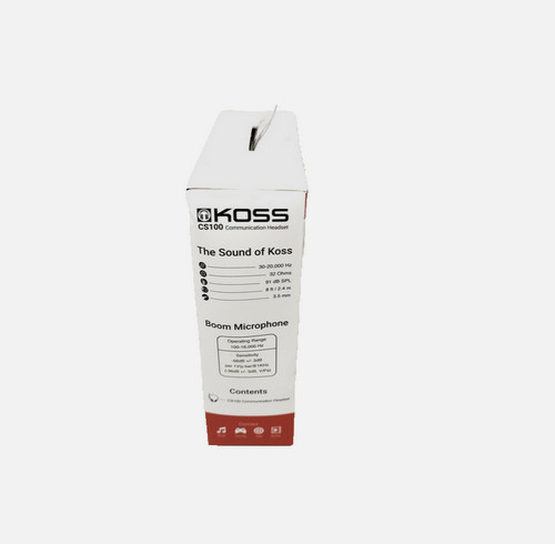 KOSS CS100 On-Ear Communication USB Headset MS Teams Meeting