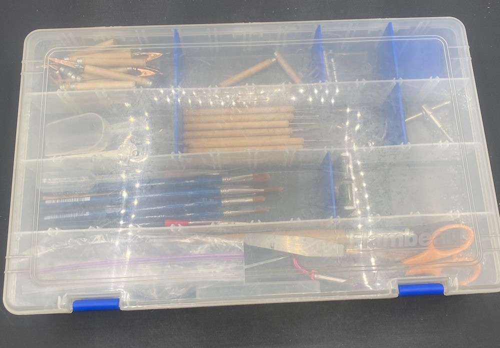 Assorted Modeling Tool Kit Brushes, Picks, Holders With Magnets And More A6