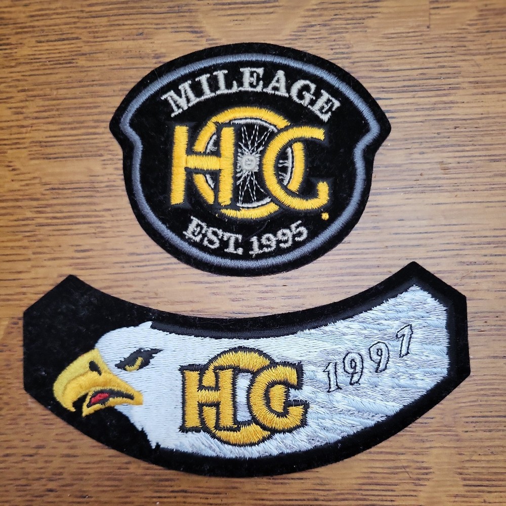 2 Harley Davidson Owners Group Jacket Vest Patch HOG 1997