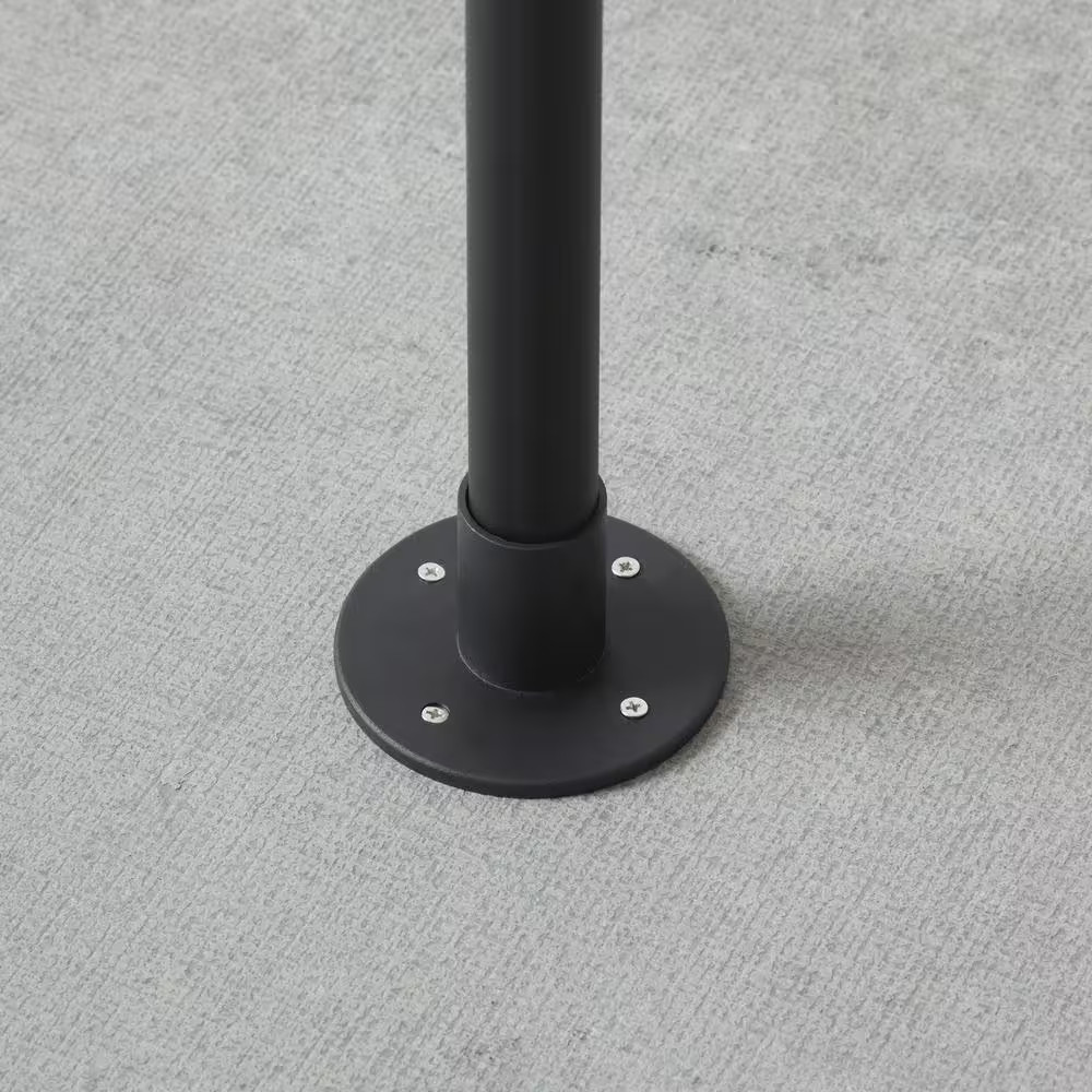 9.8 Ft. String Light Pole in Black (1-Pack)